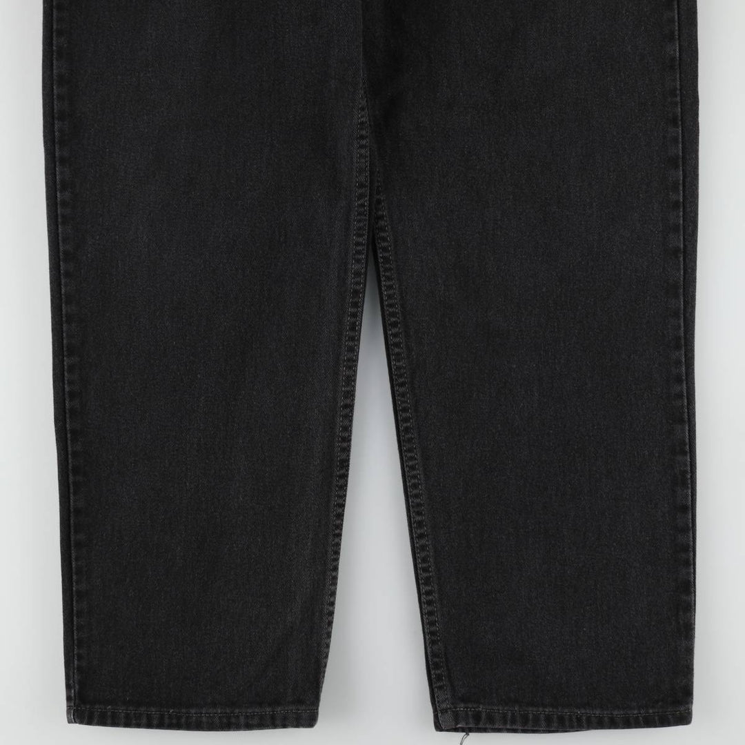 2000'S Levi's 550 Relaxed Fit Black Denim Tapered Jeans, Made in Canada, Men's W35 (approx.) cotton black type Vintage Second Hand