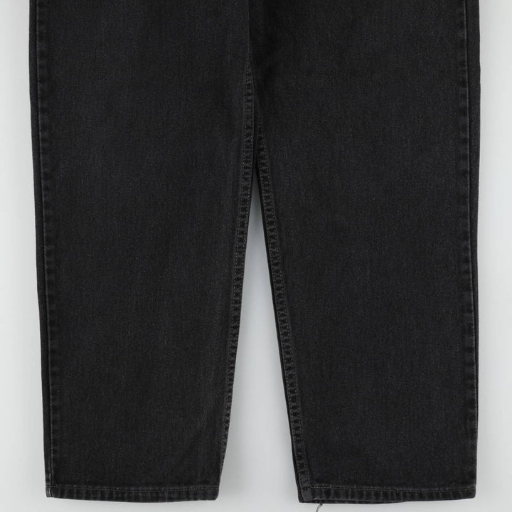 2000'S Levi's 550 Relaxed Fit Black Denim Tapered Jeans, Made in Canada, Men's W35 (approx.) cotton black type Vintage Second Hand