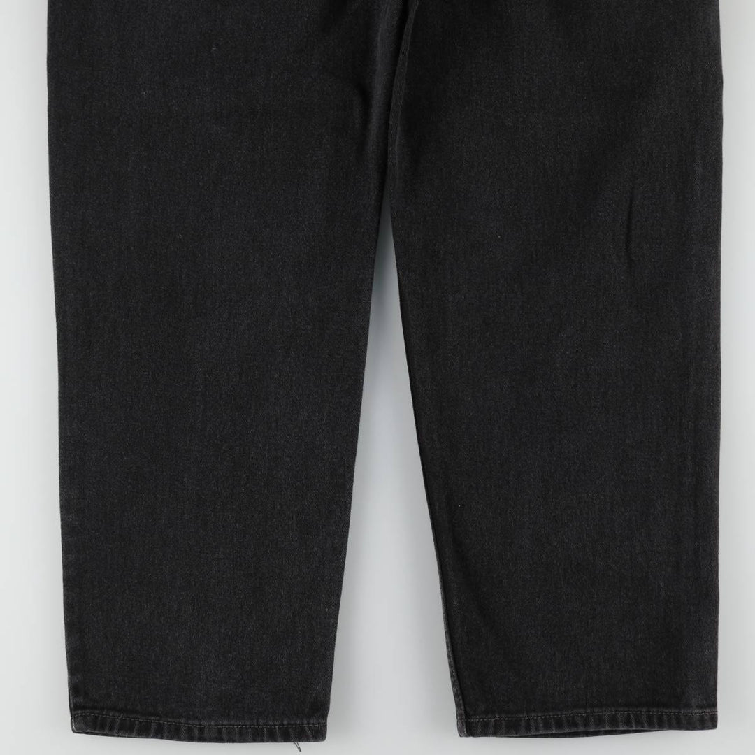 2000'S Levi's 550 Relaxed Fit Black Denim Tapered Jeans, Made in Canada, Men's W35 (approx.) cotton black type Vintage Second Hand