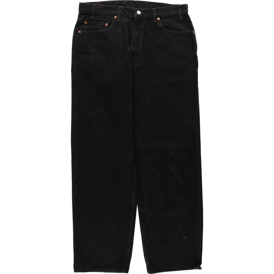 90'S Levi's 550 Relaxed Fit Black Denim Tapered Denim Pants Men's W34 Vintage cotton black type Vintage Second Hand