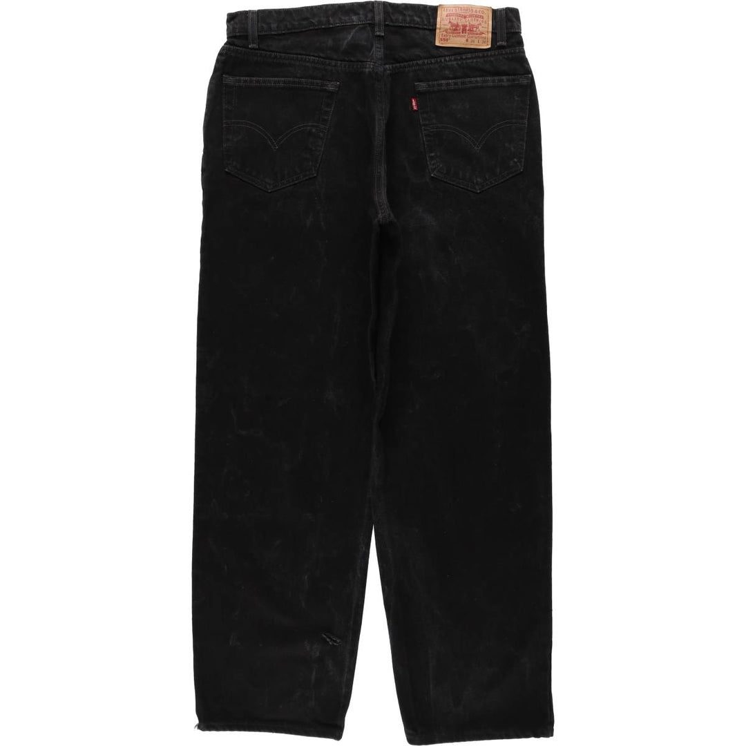 90'S Levi's 550 Relaxed Fit Black Denim Tapered Denim Pants Men's W34 Vintage cotton black type Vintage Second Hand