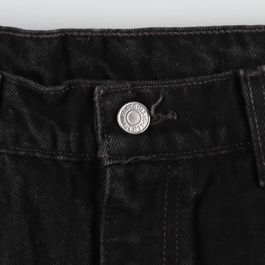 90'S Levi's 550 Relaxed Fit Black Denim Tapered Denim Pants Men's W34 Vintage cotton black type Vintage Second Hand