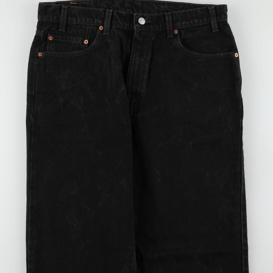 90'S Levi's 550 Relaxed Fit Black Denim Tapered Denim Pants Men's W34 Vintage cotton black type Vintage Second Hand