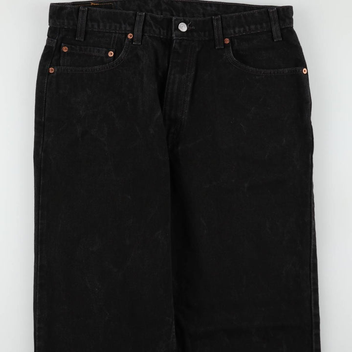 90'S Levi's 550 Relaxed Fit Black Denim Tapered Denim Pants Men's W34 Vintage cotton black type Vintage Second Hand