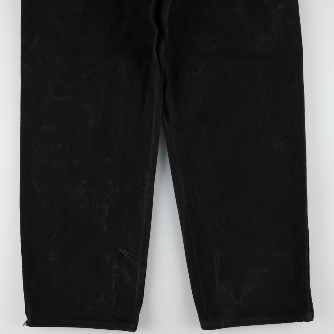 90'S Levi's 550 Relaxed Fit Black Denim Tapered Denim Pants Men's W34 Vintage cotton black type Vintage Second Hand