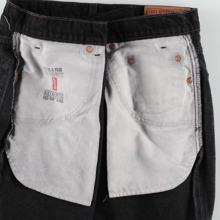 90'S Levi's 550 Relaxed Fit Black Denim Tapered Denim Pants Men's W34 Vintage cotton black type Vintage Second Hand