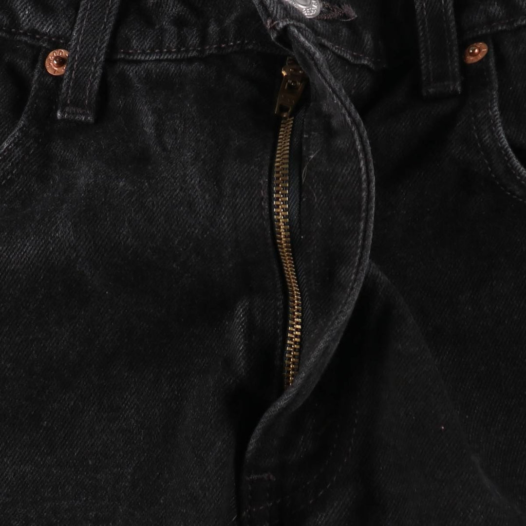 90'S Levi's 550 Relaxed Fit Black Denim Tapered Jeans, Men's Size W32 (approx.), Vintage cotton black type Vintage Second Hand