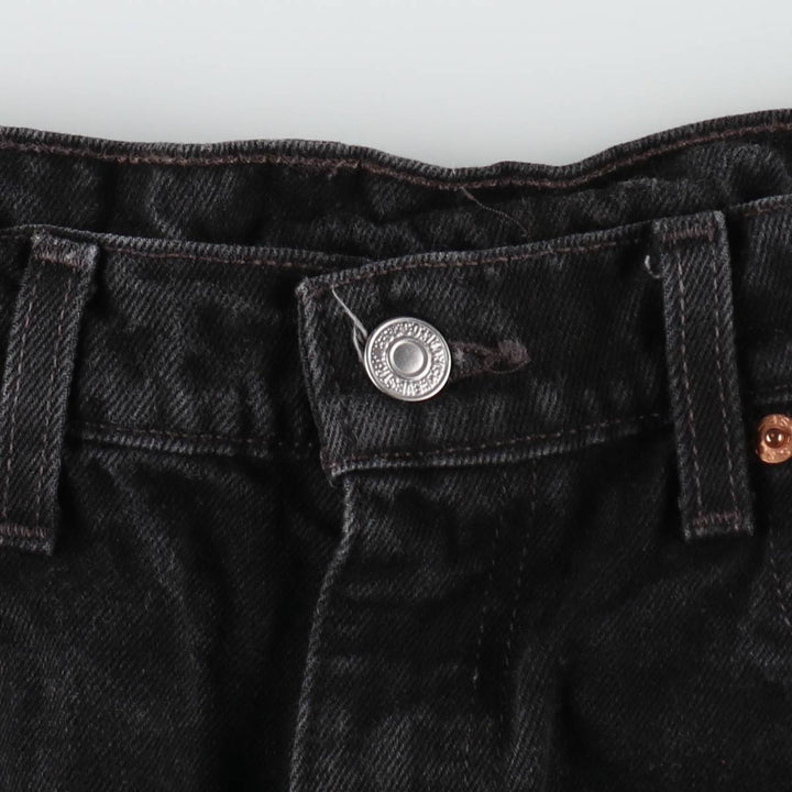 90'S Levi's 550 Relaxed Fit Black Denim Tapered Jeans, Men's Size W32 (approx.), Vintage cotton black type Vintage Second Hand