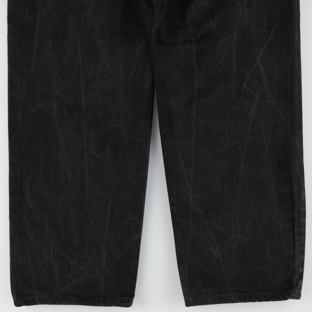 90'S Levi's 550 Relaxed Fit Black Denim Tapered Jeans, Men's Size W32 (approx.), Vintage cotton black type Vintage Second Hand
