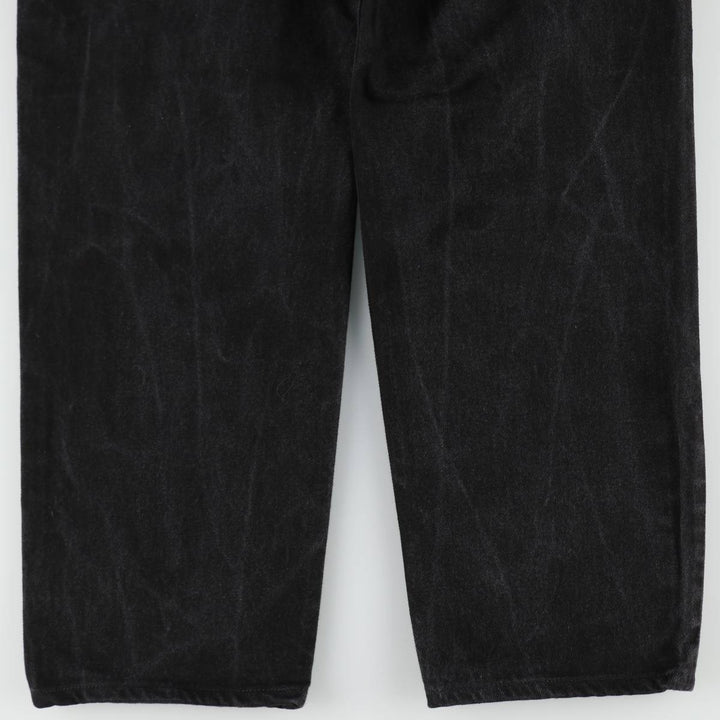 90'S Levi's 550 Relaxed Fit Black Denim Tapered Jeans, Men's Size W32 (approx.), Vintage cotton black type Vintage Second Hand