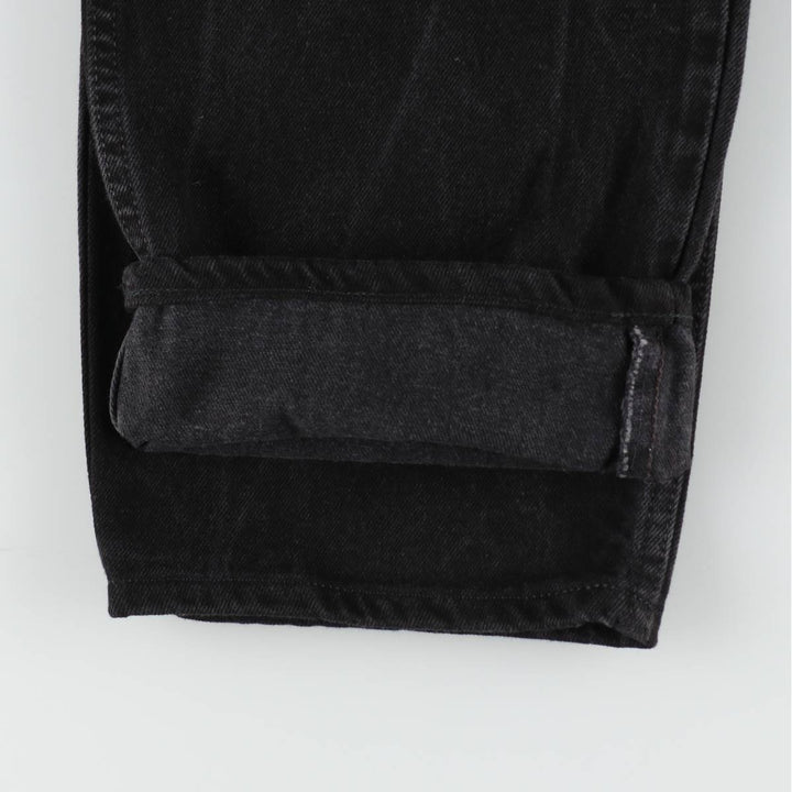 90'S Levi's 550 Relaxed Fit Black Denim Tapered Jeans, Men's Size W32 (approx.), Vintage cotton black type Vintage Second Hand