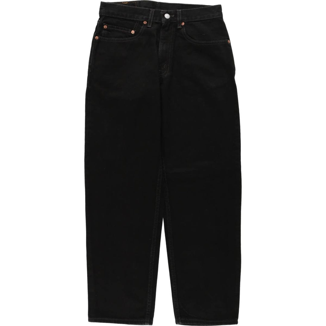 2000'S Levi's 550 Relaxed Fit Tapered Denim Pants, Black, Men's, Size W30 cotton black type Vintage Second Hand