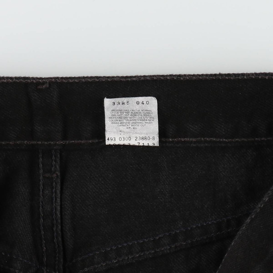 2000'S Levi's 550 Relaxed Fit Tapered Denim Pants, Black, Men's, Size W30 cotton black type Vintage Second Hand