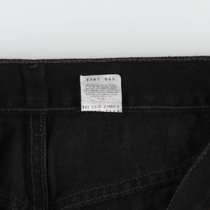 2000'S Levi's 550 Relaxed Fit Tapered Denim Pants, Black, Men's, Size W30 cotton black type Vintage Second Hand