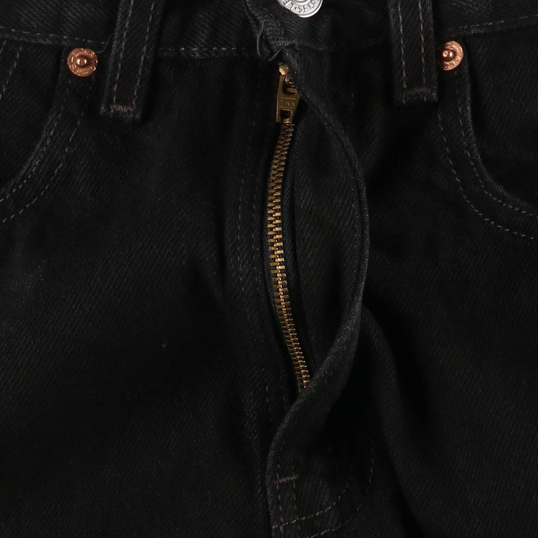 2000'S Levi's 550 Relaxed Fit Tapered Denim Pants, Black, Men's, Size W30 cotton black type Vintage Second Hand