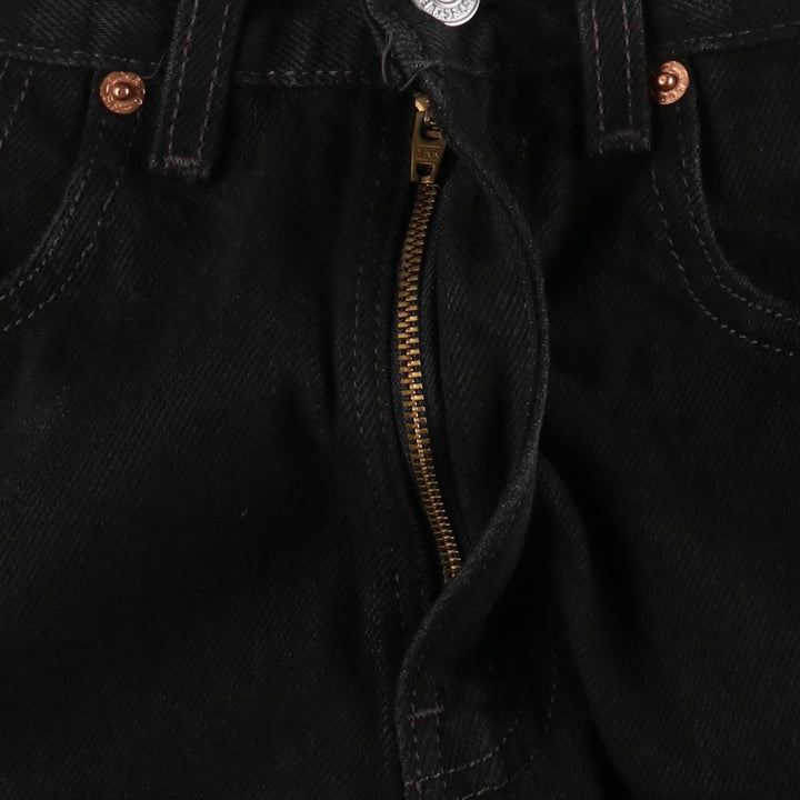 2000'S Levi's 550 Relaxed Fit Tapered Denim Pants, Black, Men's, Size W30 cotton black type Vintage Second Hand