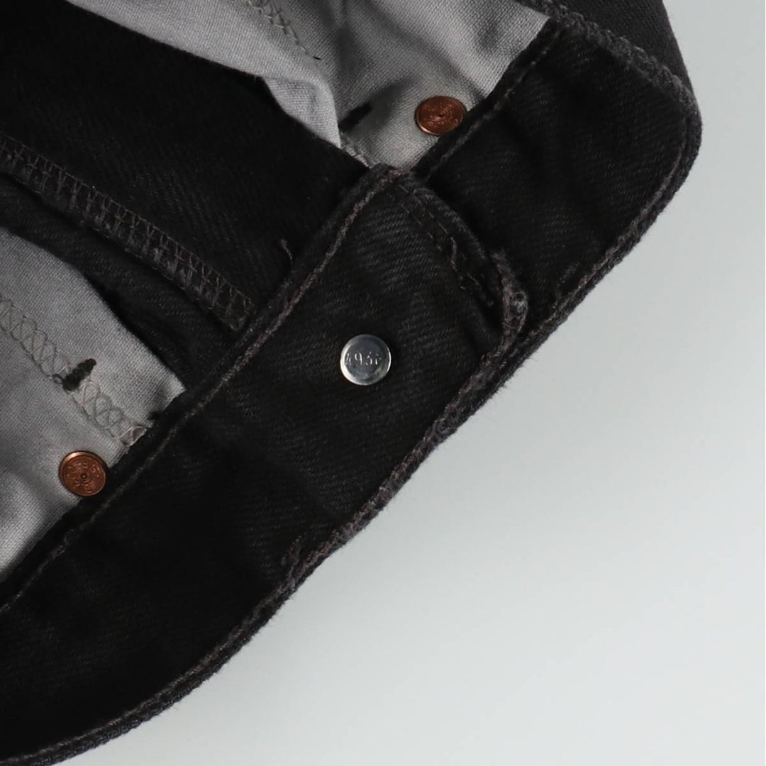 2000'S Levi's 550 Relaxed Fit Tapered Denim Pants, Black, Men's, Size W30 cotton black type Vintage Second Hand