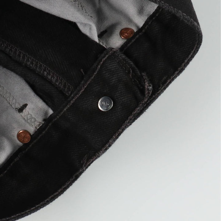2000'S Levi's 550 Relaxed Fit Tapered Denim Pants, Black, Men's, Size W30 cotton black type Vintage Second Hand