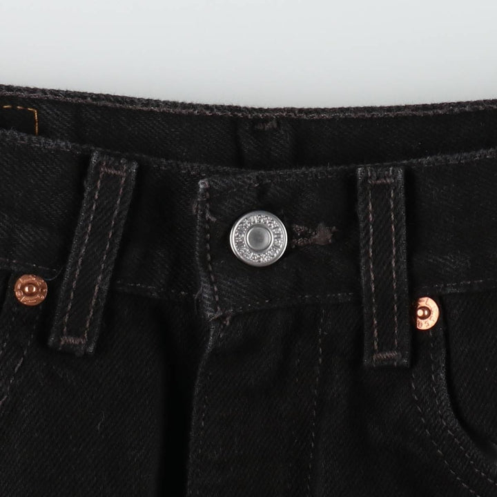2000'S Levi's 550 Relaxed Fit Tapered Denim Pants, Black, Men's, Size W30 cotton black type Vintage Second Hand