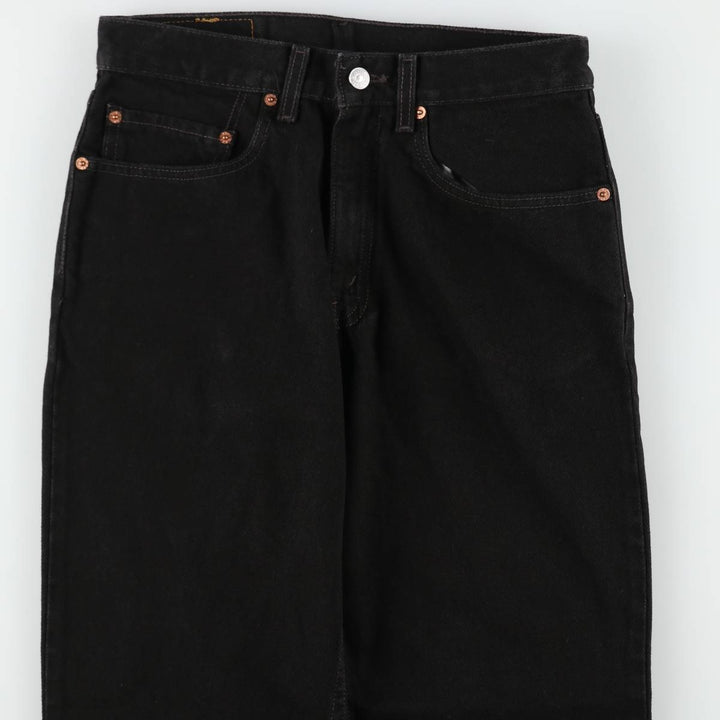 2000'S Levi's 550 Relaxed Fit Tapered Denim Pants, Black, Men's, Size W30 cotton black type Vintage Second Hand
