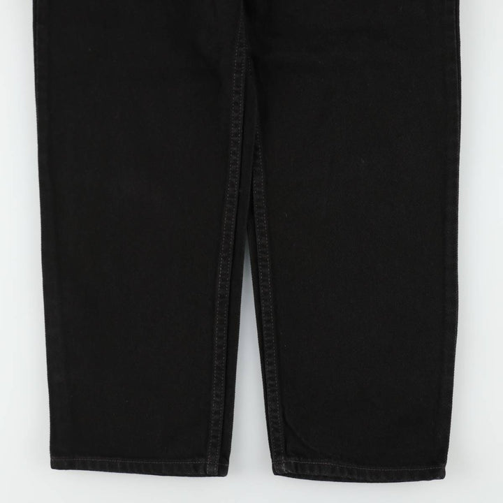 2000'S Levi's 550 Relaxed Fit Tapered Denim Pants, Black, Men's, Size W30 cotton black type Vintage Second Hand