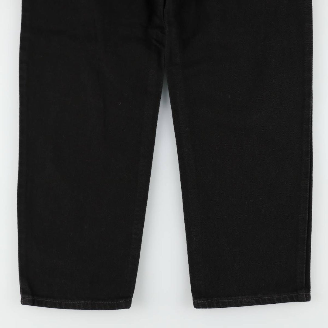 2000'S Levi's 550 Relaxed Fit Tapered Denim Pants, Black, Men's, Size W30 cotton black type Vintage Second Hand