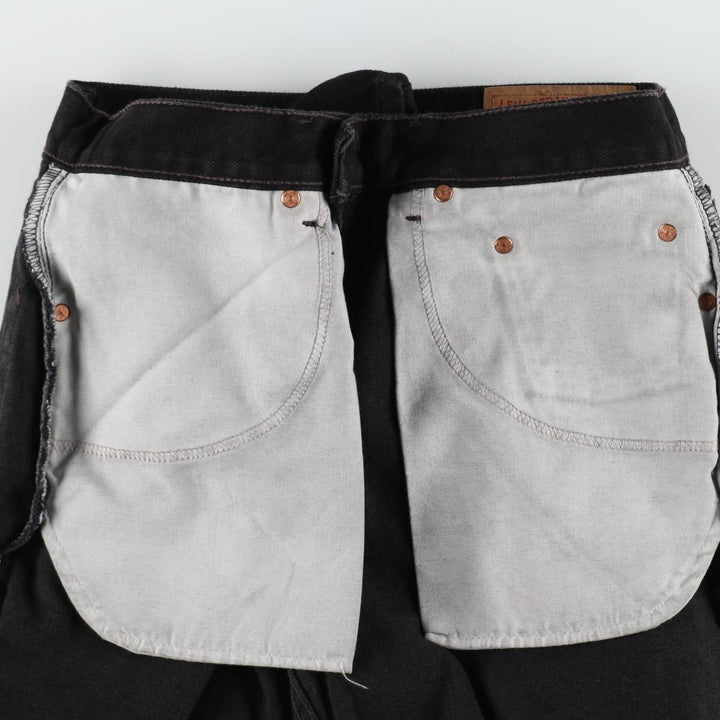 2000'S Levi's 550 Relaxed Fit Tapered Denim Pants, Black, Men's, Size W30 cotton black type Vintage Second Hand