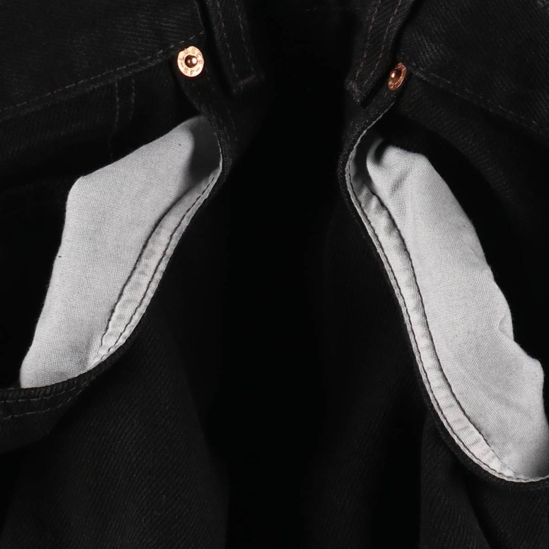 2000'S Levi's 550 Relaxed Fit Tapered Denim Pants, Black, Men's, Size W30 cotton black type Vintage Second Hand