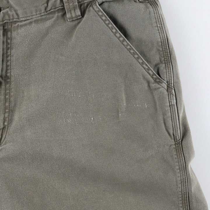 Carhartt Loose Fit Duck Canvas Painter Shorts (Men's W39 equivalent) cotton Khaki type Vintage Second Hand