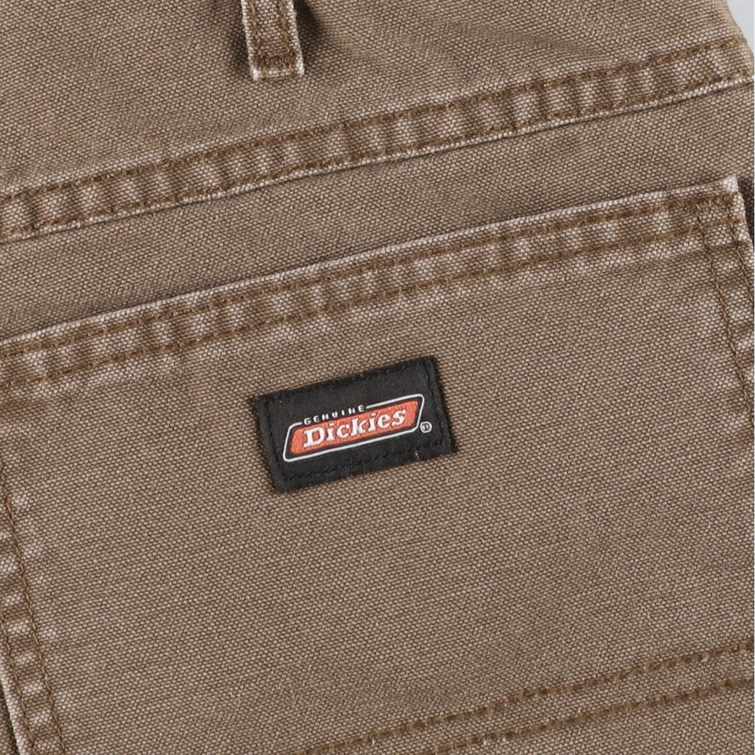 Dickies Relaxed Fit Duck Cargo Shorts (Men's W39 equivalent) cotton brown type Vintage Second Hand