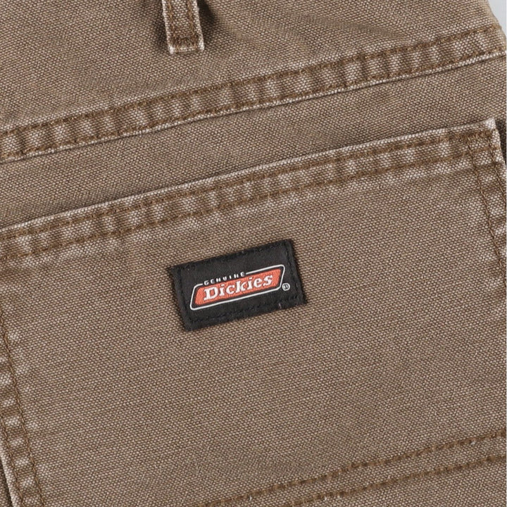 Dickies Relaxed Fit Duck Cargo Shorts (Men's W39 equivalent) cotton brown type Vintage Second Hand