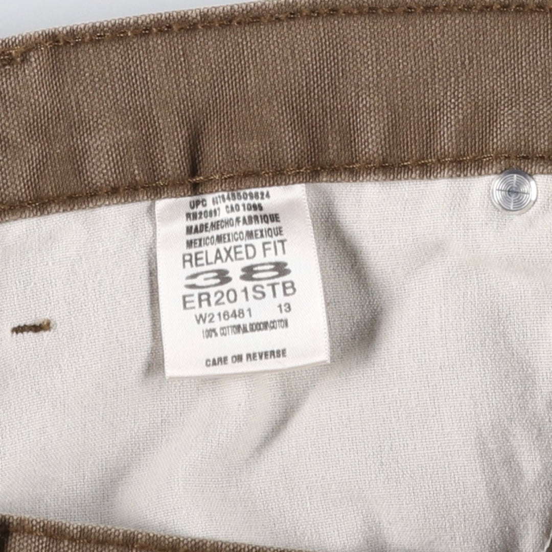 Dickies Relaxed Fit Duck Cargo Shorts (Men's W39 equivalent) cotton brown type Vintage Second Hand