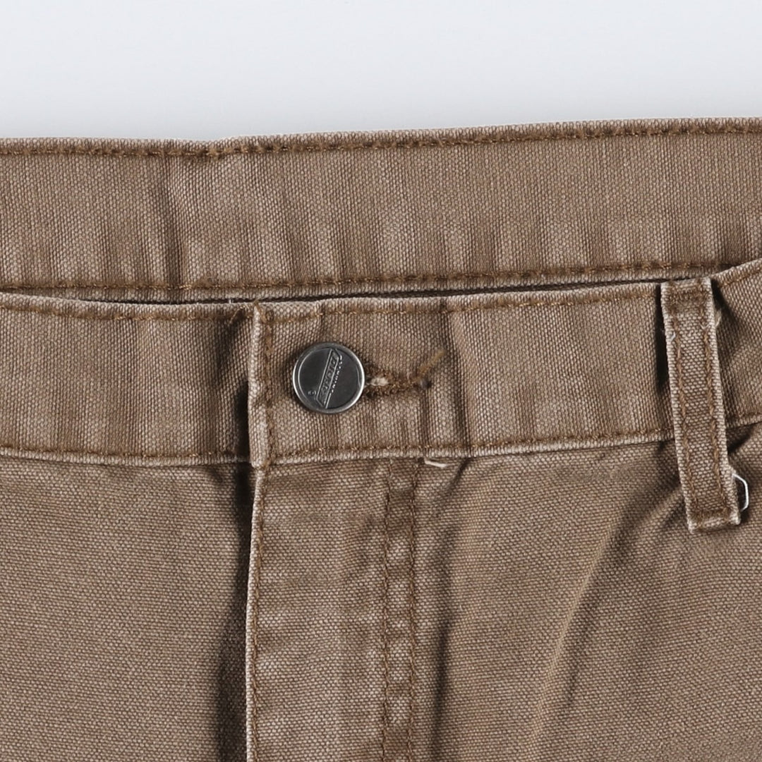 Dickies Relaxed Fit Duck Cargo Shorts (Men's W39 equivalent) cotton brown type Vintage Second Hand
