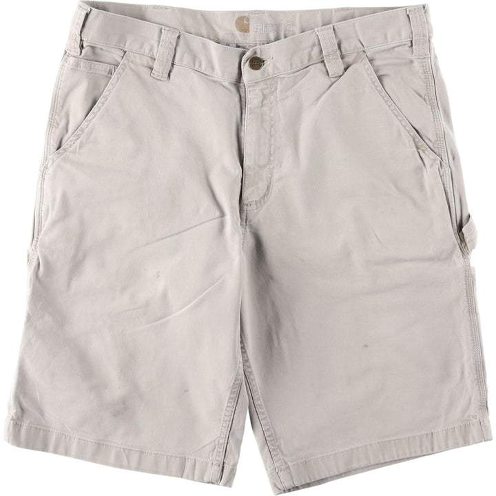 Carhartt Relaxed Fit Duck Work Shorts, Half Pants, Men's, W36 cotton Beige type Vintage Second Hand