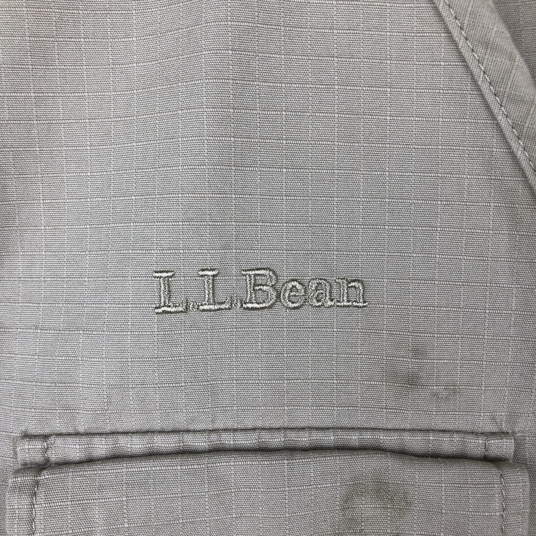 90'S LLBean Ripstop Safari Vest, Men's XL equivalent, Vintage cotton Khaki type beige Vintage Second Hand