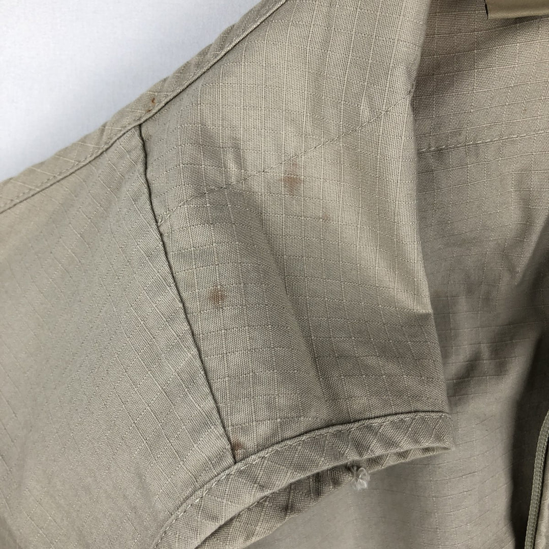 90'S LLBean Ripstop Safari Vest, Men's XL equivalent, Vintage cotton Khaki type beige Vintage Second Hand