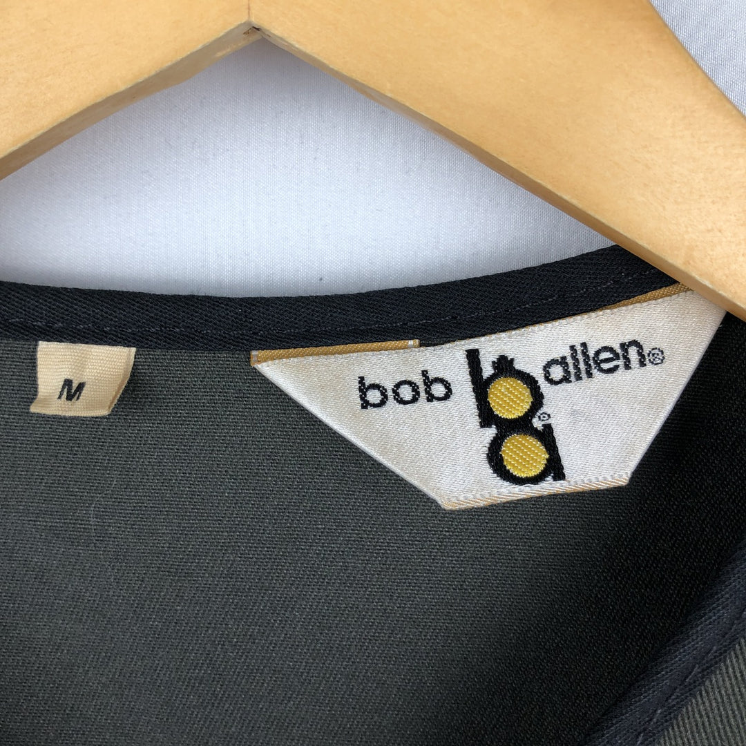 Bob Allen custom patch shooting vest, made in USA, men's size M equivalent. polyester Charcoal Vintage Second Hand