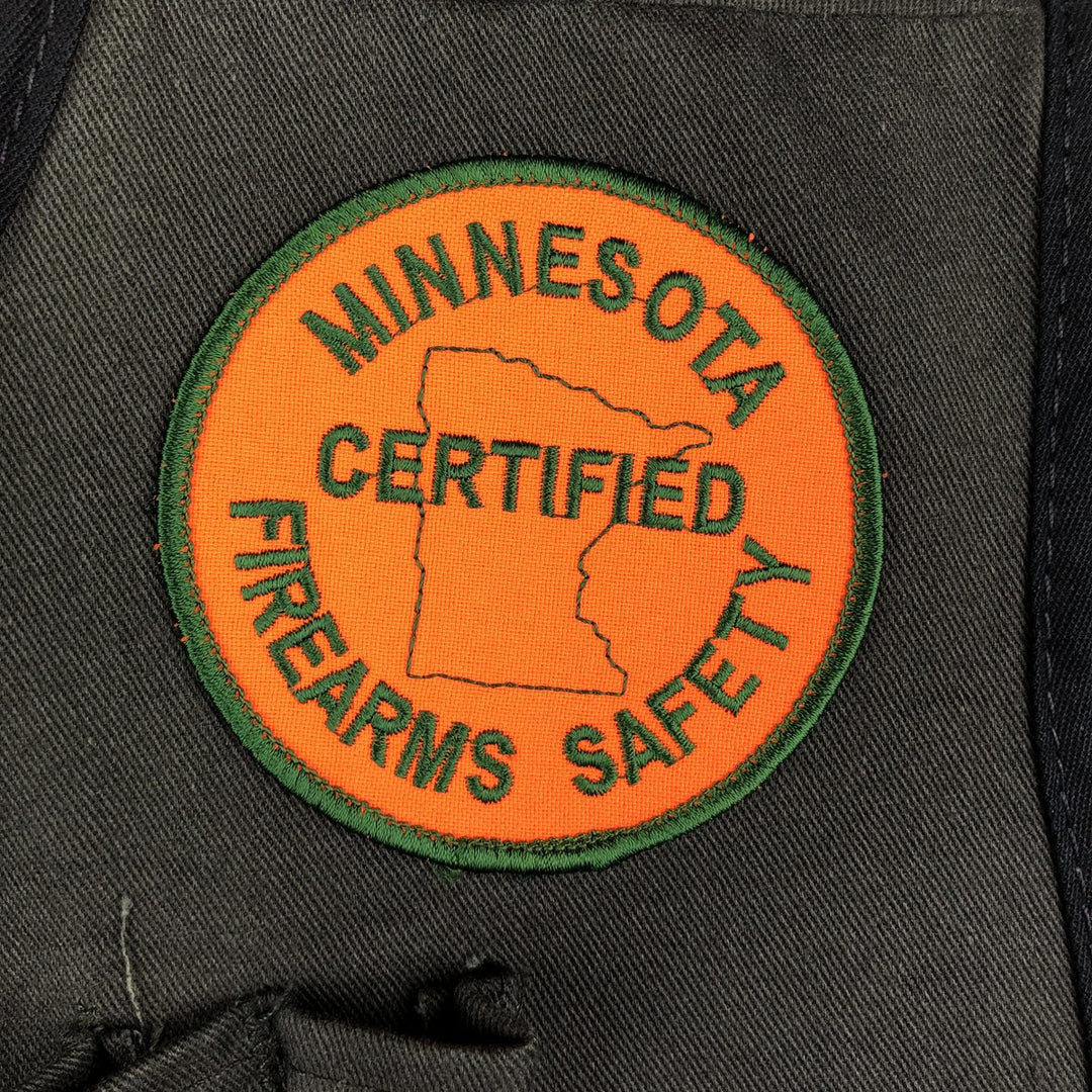 Bob Allen custom patch shooting vest, made in USA, men's size M equivalent. polyester Charcoal Vintage Second Hand