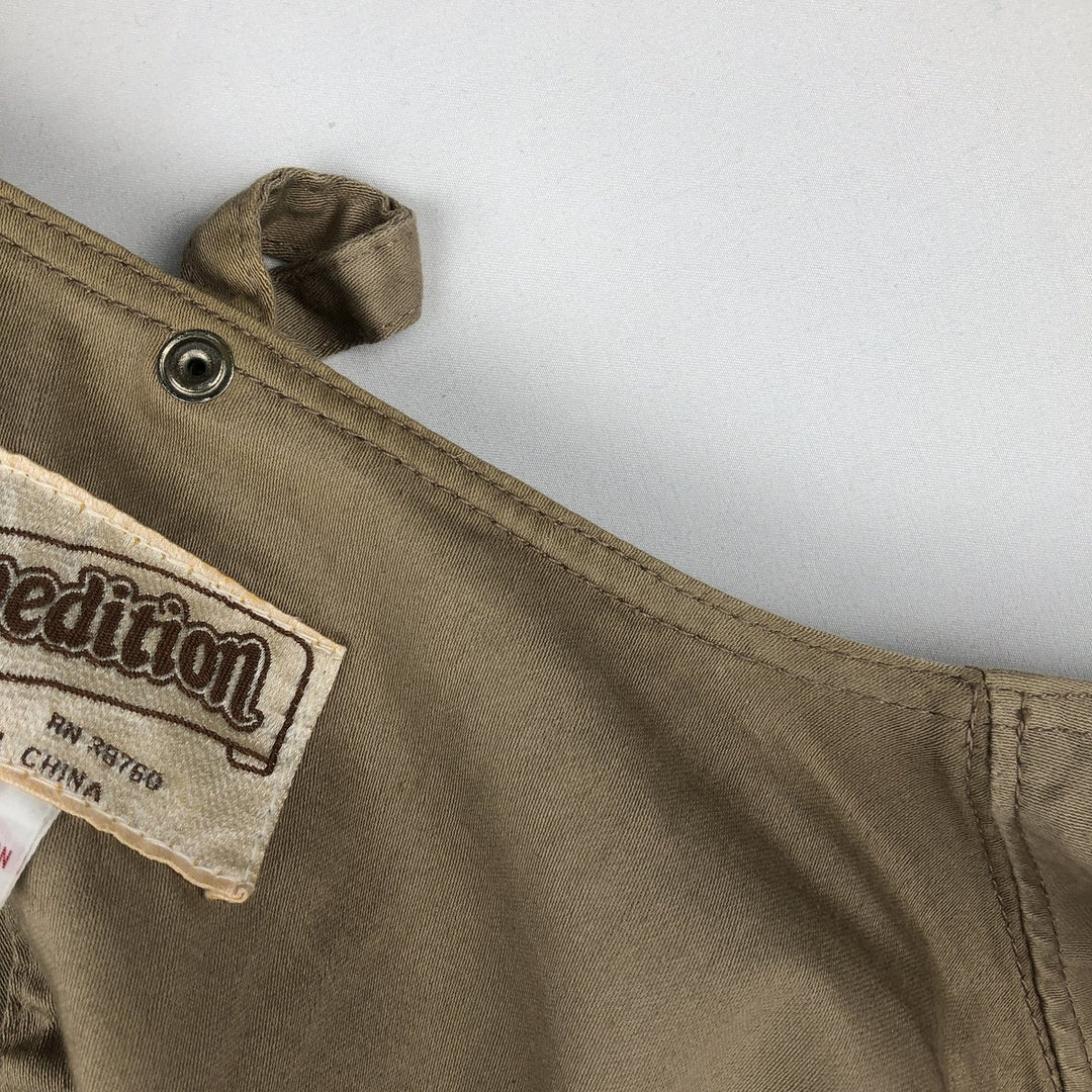 1980'S Expedition Fishing Vest, Men's Size L (approx.), Vintage cotton Beige type Vintage Second Hand