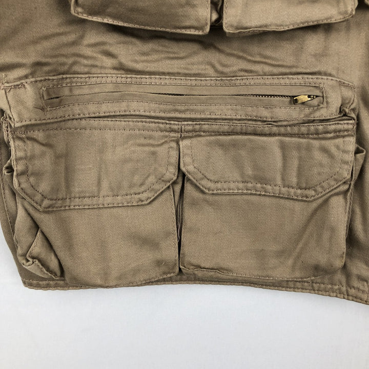 1980'S Expedition Fishing Vest, Men's Size L (approx.), Vintage cotton Beige type Vintage Second Hand