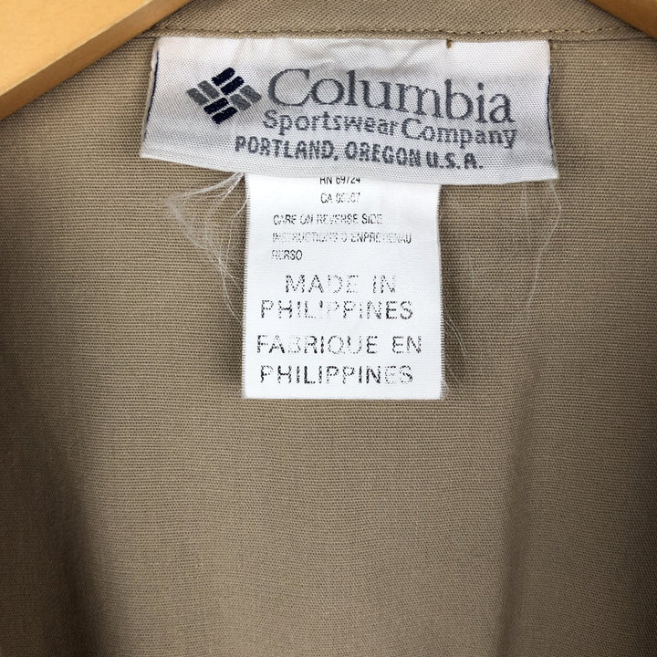 90s-00'S Columbia Photographer Vest, Men's Size L (approx.), Vintage cotton Beige type Vintage Second Hand