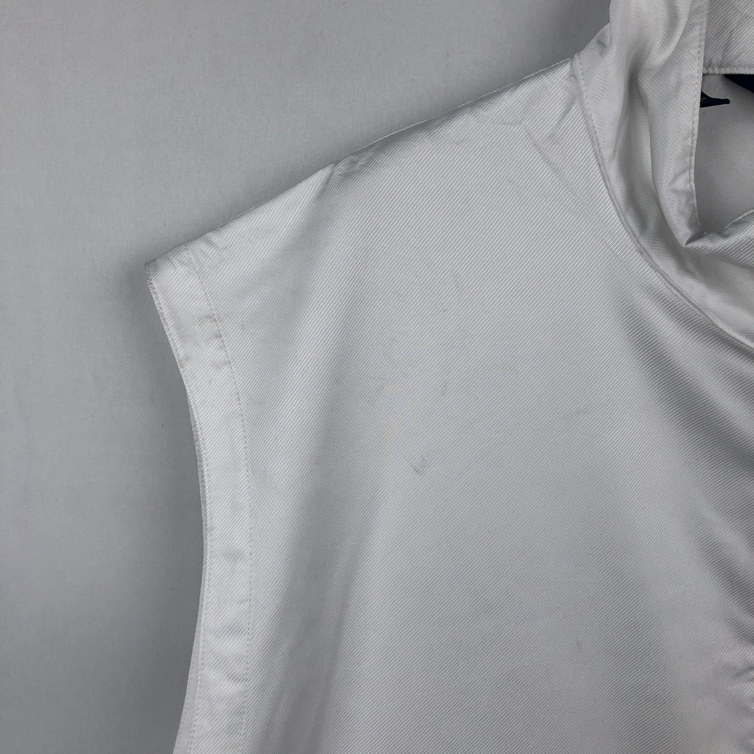 Ralph Lauren POLO GOLF Half-Zip Warm-Up Vest, Men's Size XXL (approx.) polyester white type Vintage Second Hand