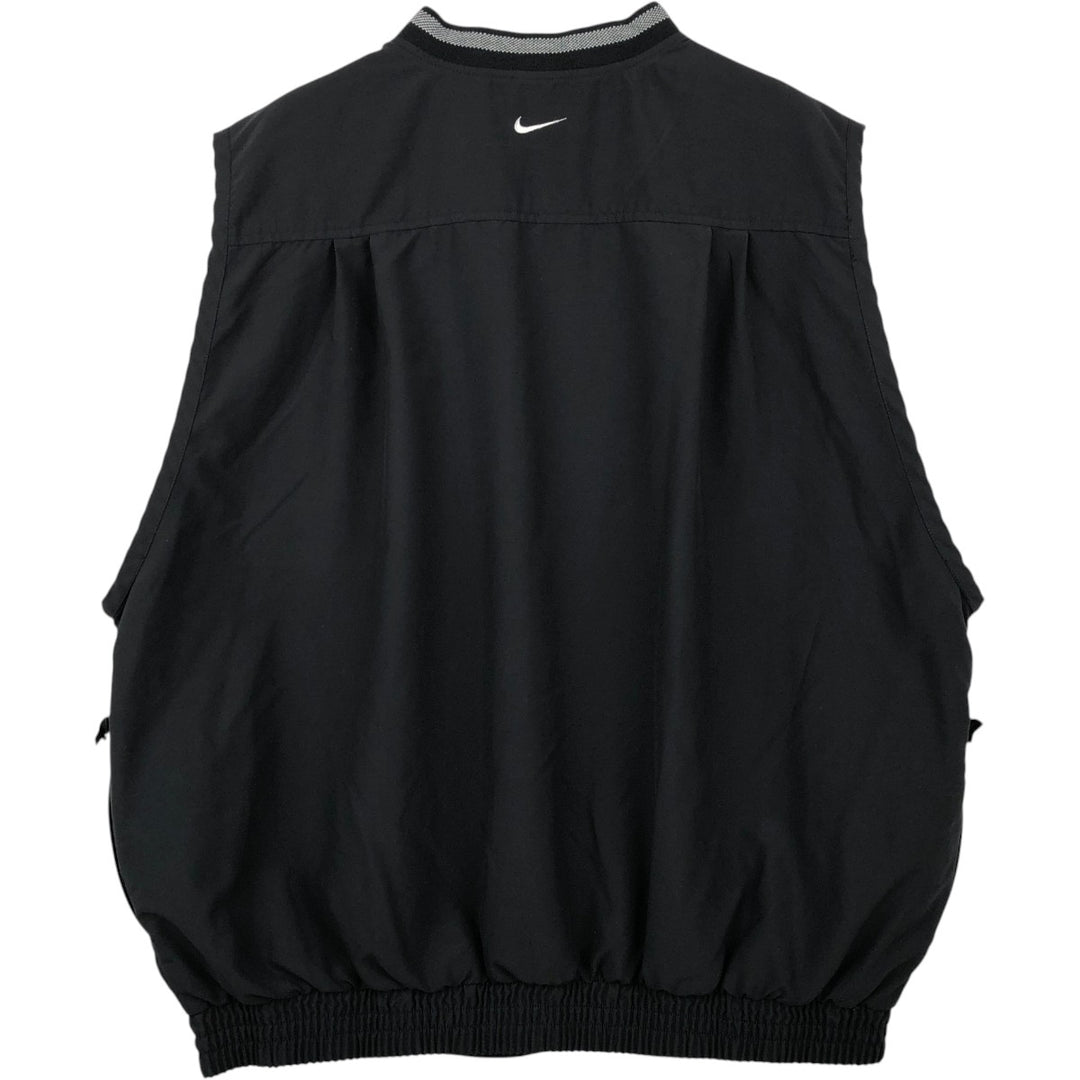 Nike Golf V-Neck Warm-Up Vest, Men's Size L (approx.) polyester black type Vintage Second Hand