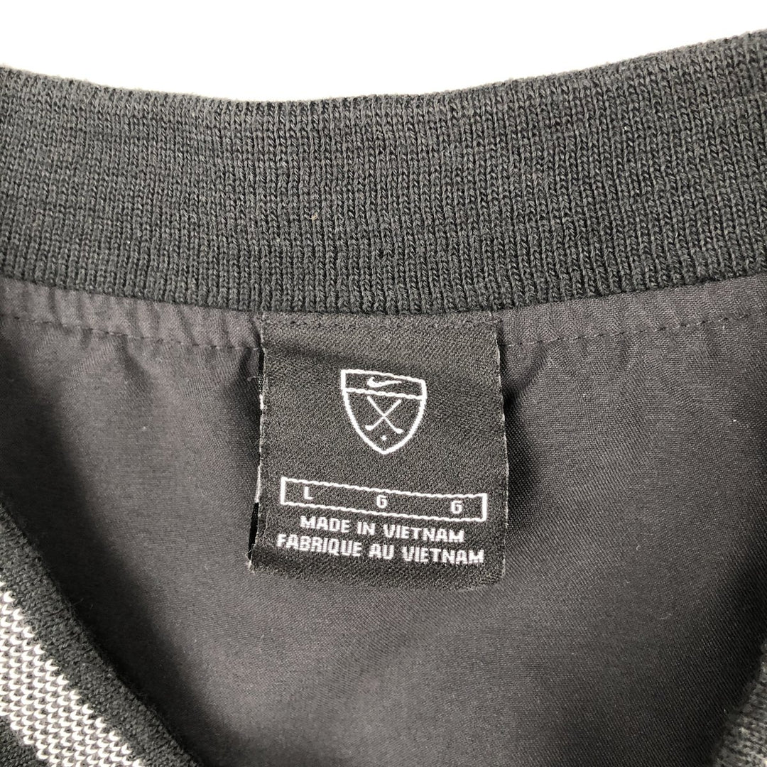 Nike Golf V-Neck Warm-Up Vest, Men's Size L (approx.) polyester black type Vintage Second Hand