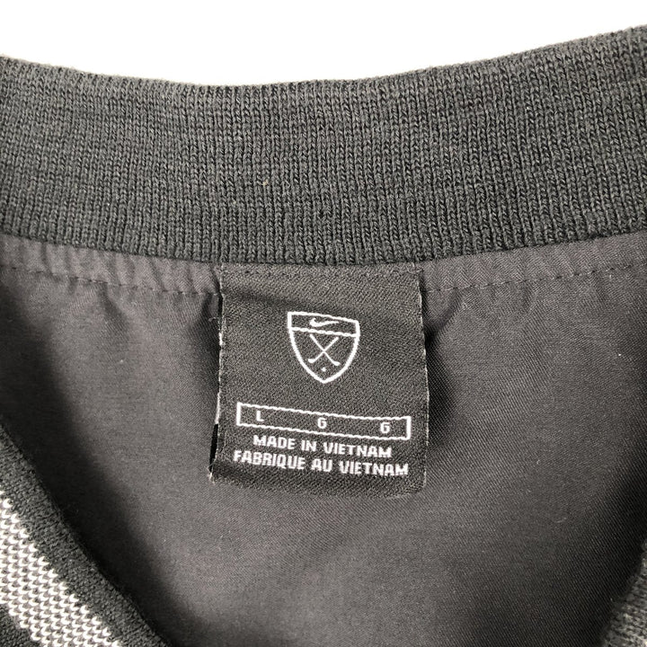 Nike Golf V-Neck Warm-Up Vest, Men's Size L (approx.) polyester black type Vintage Second Hand
