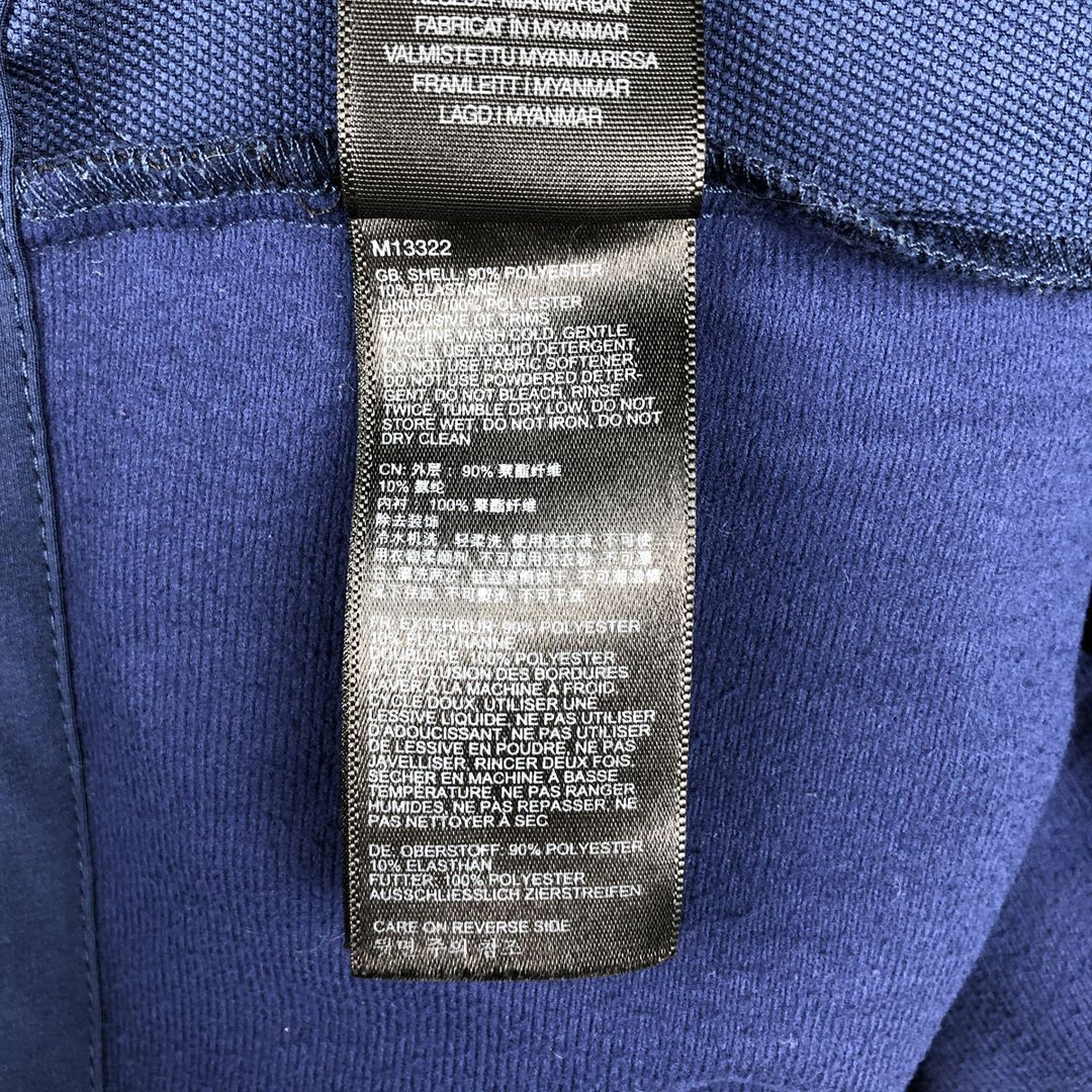 Marmot Advertising Front-Opening Warm-Up Vest, Men's Size L (approx.) polyester Navy blue Vintage Second Hand