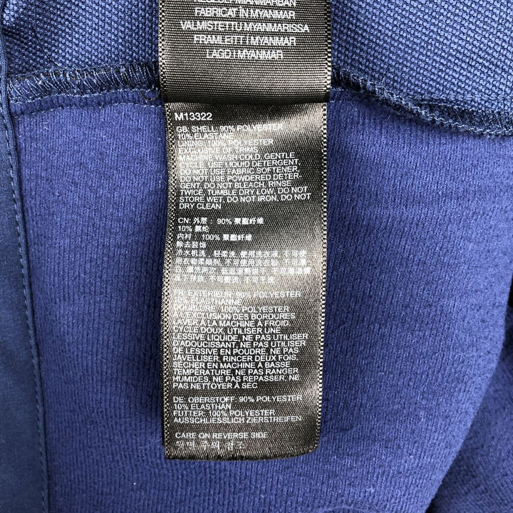 Marmot Advertising Front-Opening Warm-Up Vest, Men's Size L (approx.) polyester Navy blue Vintage Second Hand