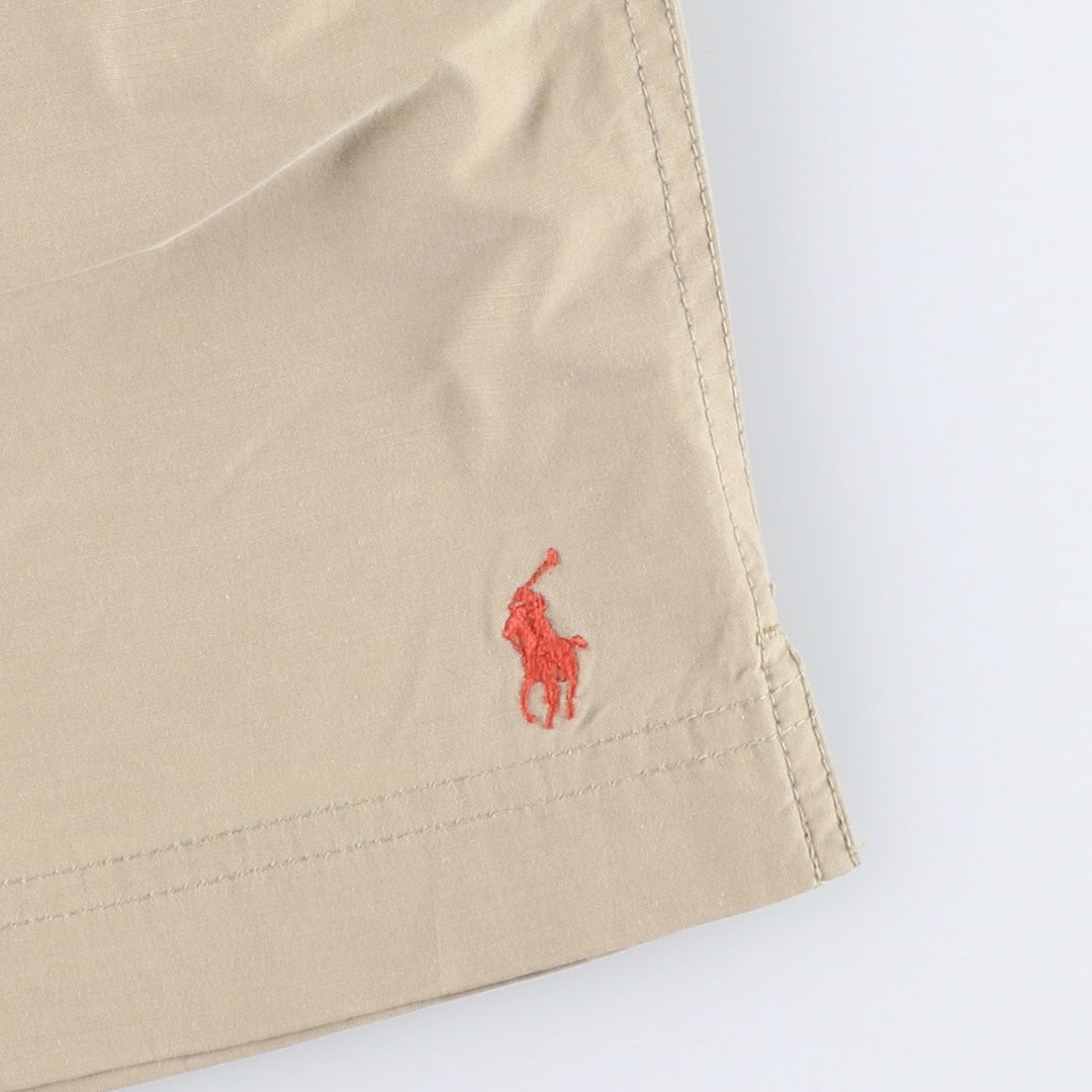 90'S Ralph Lauren POLO SPORT Swim Shorts, Men's Size XL (Equivalent), Vintage cotton Beige type Vintage Second Hand