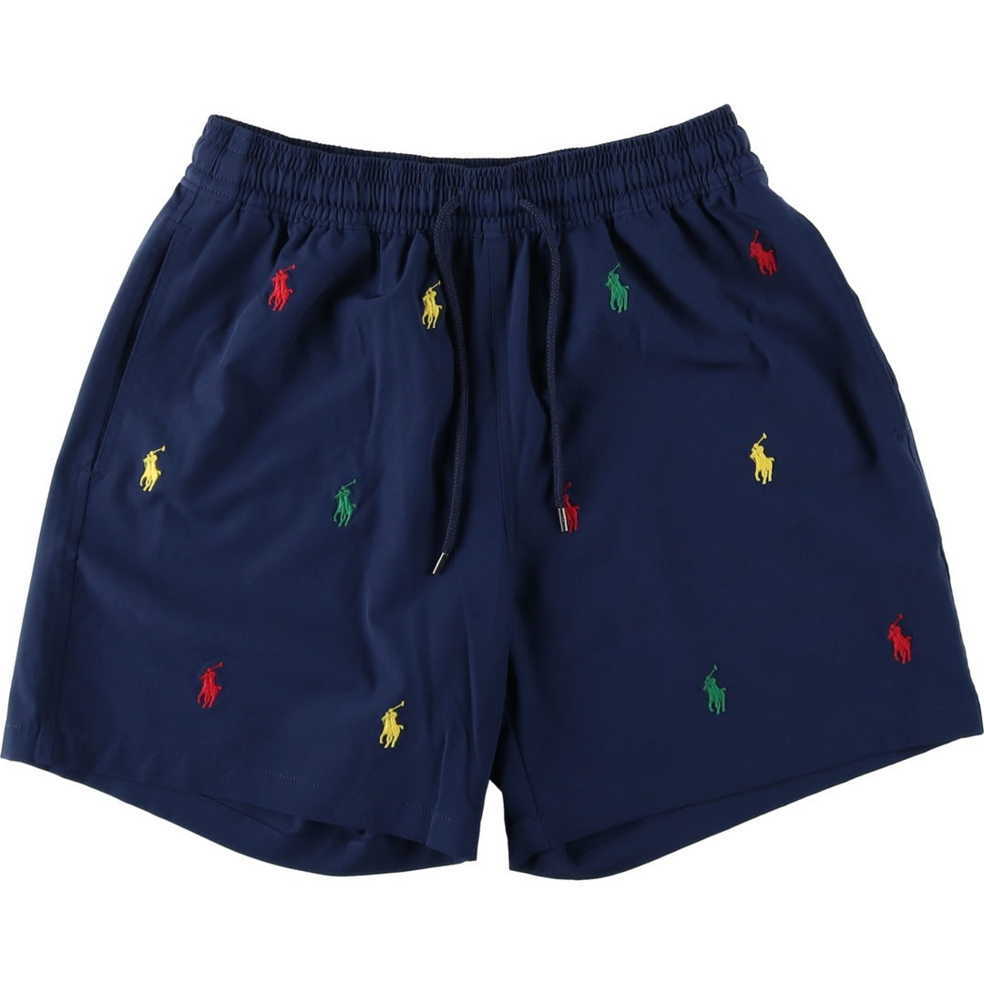 Ralph Lauren POLO RALPH LAUREN Swim Shorts (Men's Size M) polyester navy blue type Vintage Second Hand