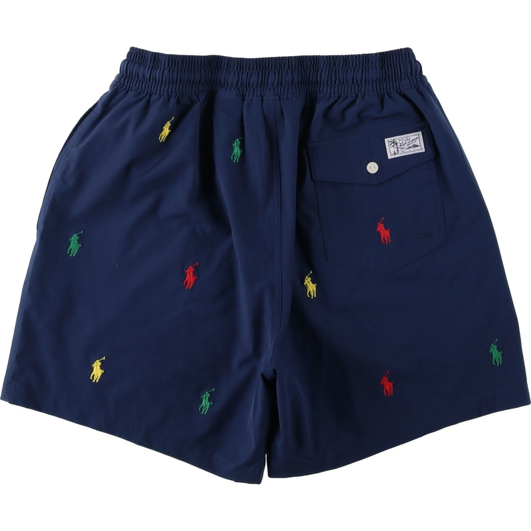 Ralph Lauren POLO RALPH LAUREN Swim Shorts (Men's Size M) polyester navy blue type Vintage Second Hand